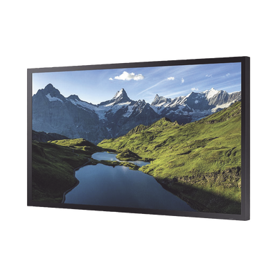 Pantalla Profesional LED 55" para Exterior con Vidrio Templado de Protección 5T, Full HD (1080p), HDMI/HDBaseT (LAN), Brillo 3500 cd/m2. Compatible VESA