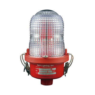 Lámpara de Obstrucción Roja Tipo L-810, LED de baja intensidad, (12 - 24 Vcc).