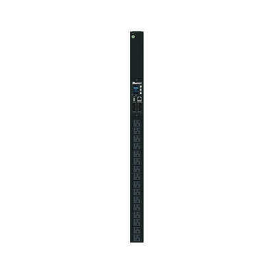 PDU Monitoreable (MI) para Distribución de Energía, Enchufe de Entrada NEMA 5-15P, Con 16 Salidas NEMA 5-20R, de Instalación Vertical, 120 Vca, 15 Amp