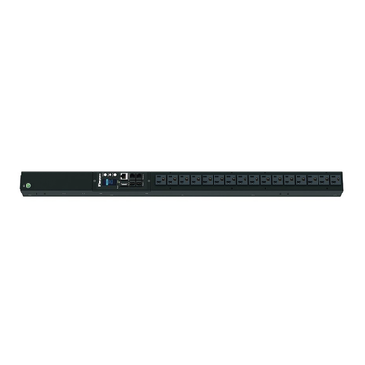 PDU Monitoreable (MI) para Distribución de Energía, Enchufe de Entrada NEMA 5-15P, Con 16 Salidas NEMA 5-20R, de Instalación Vertical, 120 Vca, 15 Amp