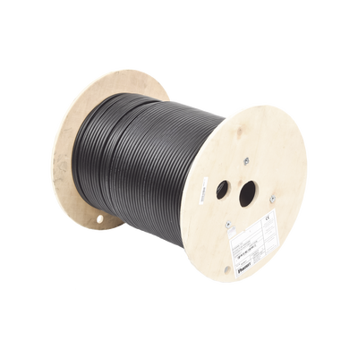 Bobina de Cable Planta Externa con Gel, de 4 pares, Cat6A, Blindado F/UTP, Color Negro, 305m