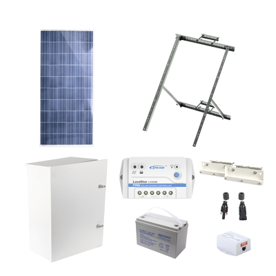 Kit Solar de 14 W con PoE Pasivo 24 Vcc para un radio de Ubiquiti airMAX o Cambium ePMP