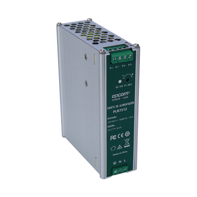 Fuente de alimentación /Entrada: 100-240 Vac /Salida: 12 Vcc / 6.3 A / 75 W / din rail