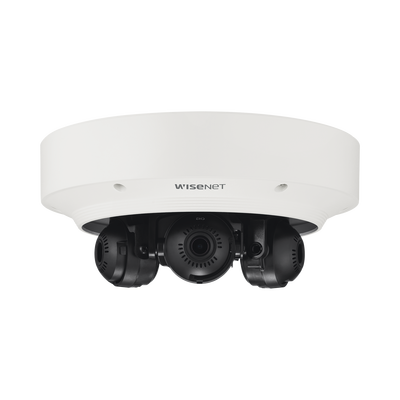 Cámara IP Multisensor 6MP ( 3 Sensores de 2MP) WDR 150 DB, Lente Motorizado 3 - 6 MM /  HPOE / IP66 / IK10 / NEMA 4X