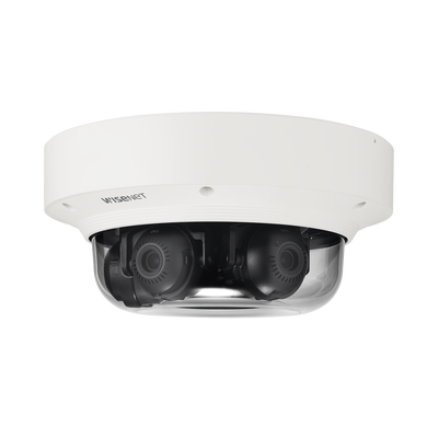 Cámara IP Multisensor 6MP ( 3 Sensores de 2MP) WDR 150 DB, Lente Motorizado 3 - 6 MM /  HPOE / IP66 / IK10 / NEMA 4X