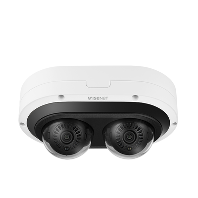 Camara Multi sensor IP 6MP x 2 CH con Inteligencia Artificial / Lente Mot.  3.54 a 6.69mm / WDR 120dB / H.265 / RanuraSD / Protección IP67 IK10 NEMA4X / IR 25m