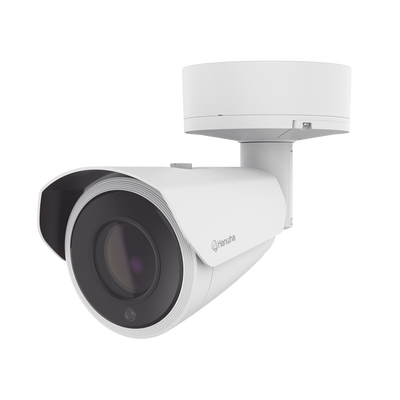 Camara Bala IP 4K con IA / Lente Motorizado 31x 6.91 a 214.7 mm / P-Iris / WDR 120dB / H.265 / RanuraSD / Protección IP67 IK10 NEMA4X / conteo de personas y vehiculos