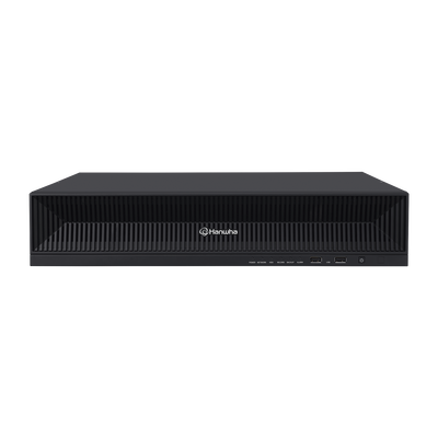 NVR 32 Megapixel (8K) / 32 Canales IP / Soporta 8 Discos Duros / H.265 & Wisestream / Wisenet P2P / ONVIF / Compatible con Cámaras IA / Salida HDMI en 4K