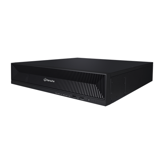NVR 32 Megapixel (8K) / 32 Canales IP / Soporta 8 Discos Duros / H.265 & Wisestream / Wisenet P2P / ONVIF / Compatible con Cámaras IA / Salida HDMI en 4K