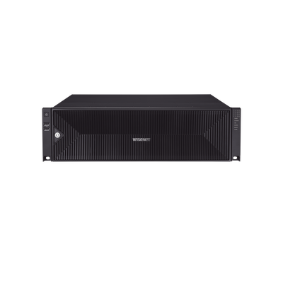 NVR 32 Megapixel (8K) / 32 Canales IP / Soporta 8 Discos Duros / H.265 & Wisestream / Wisenet P2P / ONVIF / Compatible con Cámaras IA / Salida HDMI en 4K