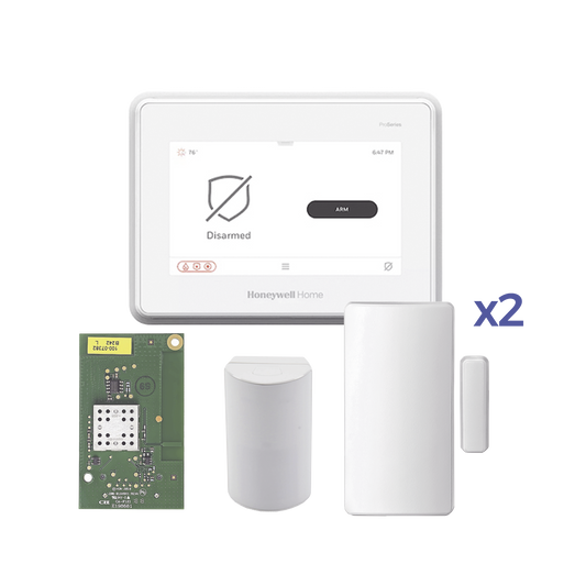 Sistema de Alarma con Pantalla Touch de 7" Compatible con sensores Inalambricos DSC, Bosh, 2GIG,ITI y Serie 5800 agregando el modulo PROTAKEOVER