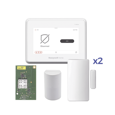 Sistema de Alarma con Pantalla Touch de 7" Compatible con sensores Inalambricos DSC, Bosh, 2GIG,ITI y Serie 5800 agregando el modulo PROTAKEOVER