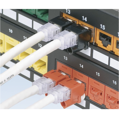 Kit de 10 Dispositivos para Impedir Desconexión de Plug RJ45, Color Rojo, Incluye Herramienta para Instalar/Retirar