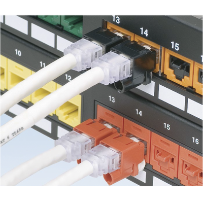 Kit de 10 Dispositivos para Impedir Desconexión de Plug RJ45, Color Negro, Incluye Herramienta para Instalar/Retirar