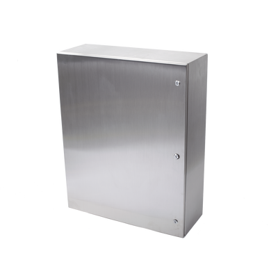 Gabinete de Acero Inoxidable IP66 Uso en Intemperie (800 x 1000 x 300 mm) con Placa Interna Galvanizada.