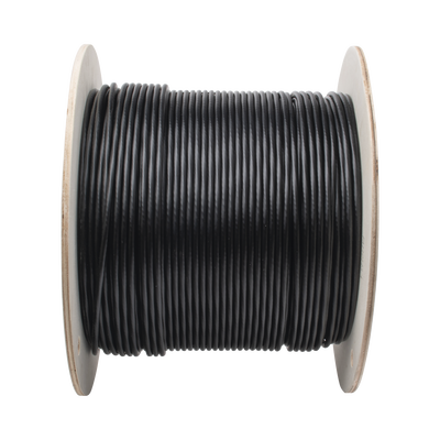 Bobina de Cable UTP de 4 Pares, PanNet, Para Exterior con Gel, Cat6 (23 AWG), Industrial para Climas Extremos, Color Negro, 305 m