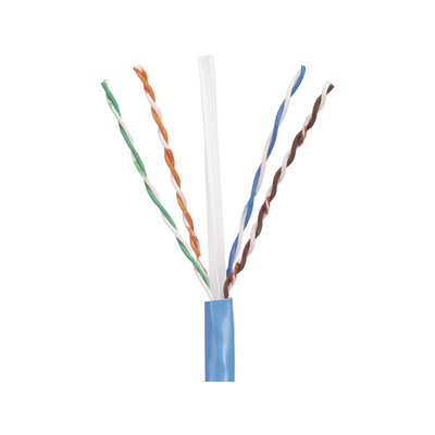 Bobina de Cable UTP 305 m. de Cobre, PanNet, Azul, Categoría 5e (24 AWG), Riser (CMR), de 4 pares