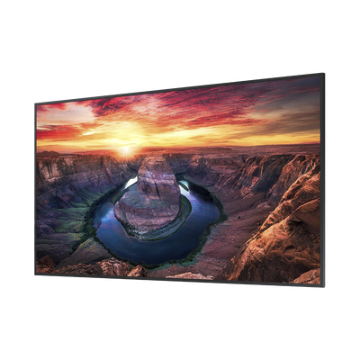 Pantalla Profesional LED de 55", UHD 4K (3840x2160p), Entradas de Video HDMI/DisplayPort / USO 24/7 / Compatible VESA / Compatible con software MagicInfo