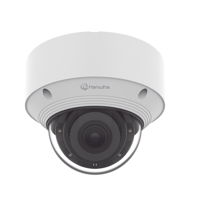 Cámara IP Tipo domo Antivandálica 8 Megapíxel / Lente Varifocal 3.2 - 10mm / IR 30M / WDR 120db / IP66 / H.265 & WiseStream / Inteligencia Artificial Deteccion de Personas y vehiculos