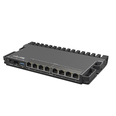 RB5009UPr+S+IN 8 puertos PoE in/out, 1 SFP+, Solo RouterOS v7