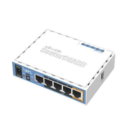 (hAP ac lite) 5 Puertos Fast Ethernet, WiFi Doble Banda 802.11ac