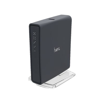 (hAP ac lite Tower) 5 Puertos Fast Ethernet, WiFi Doble Banda 802.11ac, Base tipo Torre