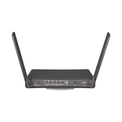 (hAP ac3)  Router inalámbrico de doble banda con 5 puertos Gigabit Ethernet y antenas externas de alta ganancia