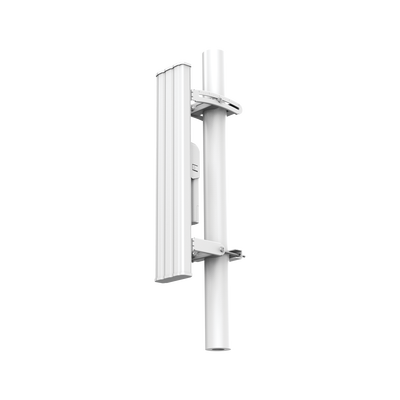 Antena Sectorial de 90° con 20dBi en Banda 5Ghz (5150-5850 Mhz) Slant 45° Compatibilidad Multi-Marca para enlaces Multipunto, Conectores SMA Hembra Inverso.