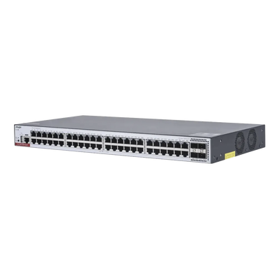 RG-CS83-48GT4XS-PD Switch Administrable Capa 3 PoE con 48 puertos Gigabit 802.3af/at + 4 SFP+ para fibra 10Gb, hasta 1,480 watts, gestión gratuita desde la nube.