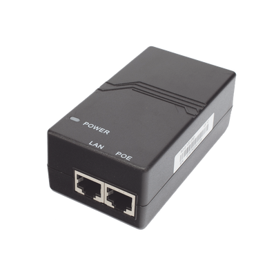 Inyector PoE estándar 802.3af Gigabit (50 V - 0.3 A - 15 W)