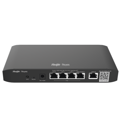 Router Balanceador Administrable Cloud con 3 puertos LAN gigabit, 1 Puerto WAN gigabit y 1 puerto LAN/WAN gigabit configurable, hasta 100 clientes con desempeño de 600 Mbps asimétricos