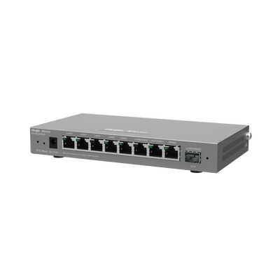 Router Balanceador Cloud, 8 puertos gigabit y 1 puerto SFP, soporta 4x WAN configurables, hasta 200 clientes.