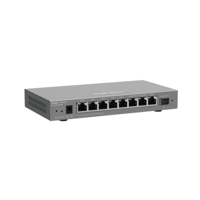 Router Balanceador Cloud, 8 puertos gigabit y 1 puerto SFP, soporta 4x WAN configurables, hasta 200 clientes.