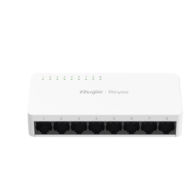 Switch no PoE no administrado, con 8 puertos Gigabit