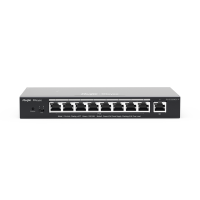 Switch Administrable 8 Puertos PoE+ 802.3af/at Gigabit, gestión gratuita desde la nube, 120w