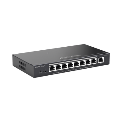 Switch Administrable 8 Puertos PoE+ 802.3af/at Gigabit, gestión gratuita desde la nube, 120w