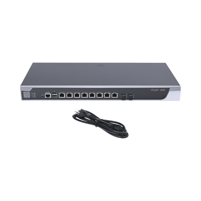 RG-NBR6205-E Router Core Administrable Cloud 8 Puertos Gigabit y 2 Puertos SFP hasta 500 Clientes