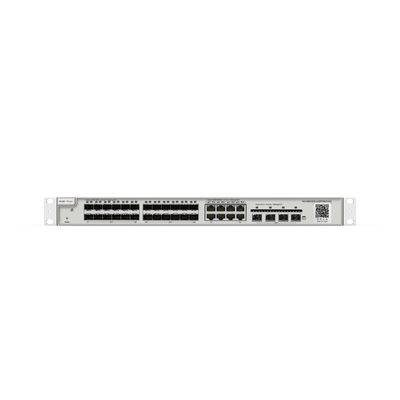 Switch administrable Capa 2+ Plus, 24 puertos SFP con 8 puertos Ethernet Gigabit y 4 SFP+ gestión en la nube