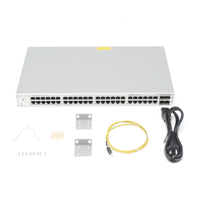 Switch Administrable Capa 2+ Plus, con 48 puertos Gigabit + 4 SFP+ para fibra 10Gb, gestión gratuita desde la nube