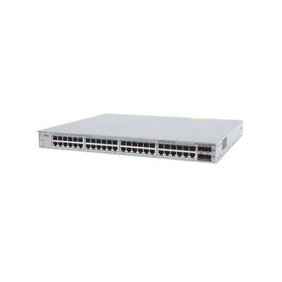 Switch Administrable PoE Capa 2+ Plus, con 48 puertos Gigabit PoE 802.3af/at + 4 SFP+ para fibra 10Gb, gestión gratuita desde la nube, 370w