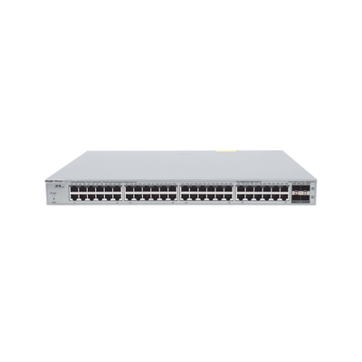 Switch Administrable PoE Capa 2+ Plus, con 48 puertos Gigabit PoE 802.3af/at + 4 SFP+ para fibra 10Gb, gestión gratuita desde la nube, 370w