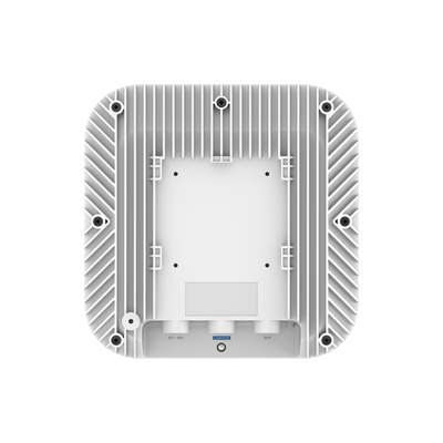 Punto de Acceso Wi-Fi 6 Industrial para Exterior Omnidireccional 5.95Gbps, MU-MIMO 4x4, 360°, Filtros Anti Interferencia y Auto Optimización con IA, puerto eth 2.5G y SFP