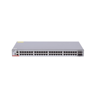 Switch Administrable Capa 3 con 48 puertos Gigabit + 4 SFP+ para fibra 10Gb, gestión gratuita desde la nube.