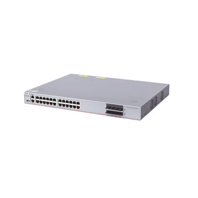 Switch Core Administrable Capa 3 con 24 puertos Gigabit + 8 SFP+ para fibra 10Gb, gestión gratuita desde la nube.