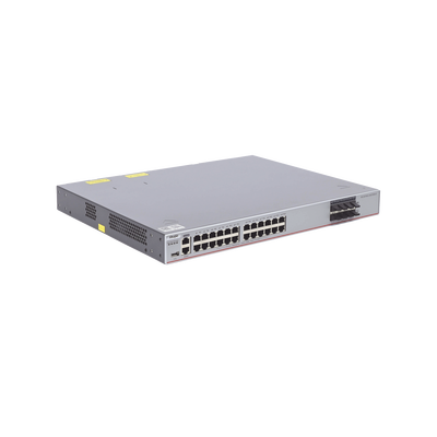 Switch Core Administrable Capa 3 con 24 puertos Gigabit + 8 SFP+ para fibra 10Gb, gestión gratuita desde la nube.