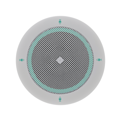 Micrófono de Mesa para Conferencia | PoE | Conexión IP Dante | 6 Patrones de Directividad | Para sistema de Conferencia Adecia | Color Blanco