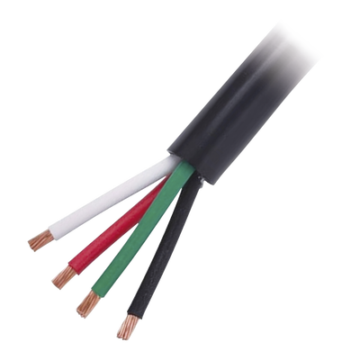 Cable Eléctrico de Uso Rudo 4 Hilos Calibre 10 AWG, Hasta 600 V. Rollo de 100 m.