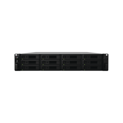 Servidor NAS para rack de 12 bahías / Expandible a 24 bahías / Hasta 288 TB / Doble fuente de poder