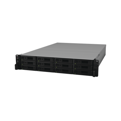 Servidor NAS para rack de 12 bahías / Expandible a 24 bahías / Hasta 288 TB / Doble fuente de poder