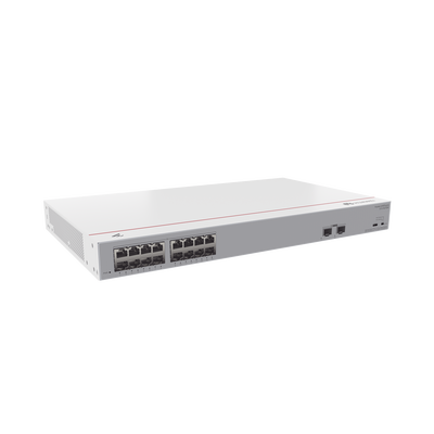 Switch Gigabit No Administrable PoE / 16 puertos 10/100/1000 Mbps (PoE) / 2 Puertos SFP Uplink / 124W